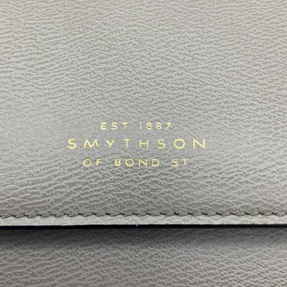 Smythson Taupe Leather Wallet - Picture 5 of 8